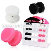 dacb78c cheaters  illusion plugs and tapers acrylic body jewelry belly button
