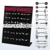 danp2 straight barbells surgical steel 316l nipple