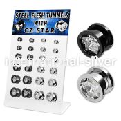 dapg1 tunnels gauges anodized surgical steel 316l ear lobe