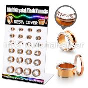 dapg74c tunnels gauges anodized surgical steel 316l ear lobe