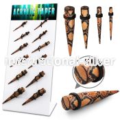 dapg88 tapers acrylic body jewelry ear lobe