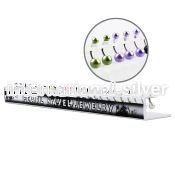 dapr belly rings surgical steel 316l with acrylic parts belly button