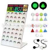 dbjmx4 spirals twisters surgical steel 316l with acrylic parts eyebrow