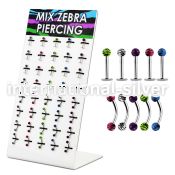 dbjmx7 labrets lip rings surgical steel 316l with acrylic parts eyebrow