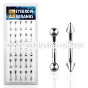 dbnem8 micro curved barbells surgical steel 316l eyebrow