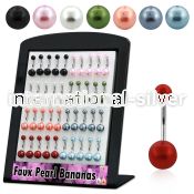 dbnprb belly rings surgical steel 316l with acrylic parts belly button