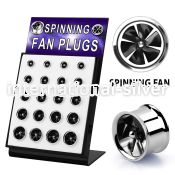 dffat tunnels gauges surgical steel 316l ear lobe