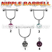 dfrsnp8 straight barbells surgical steel 316l nipple