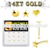 dgnb10 nose bone gold nose