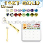 dgnb22 nose bone gold nose