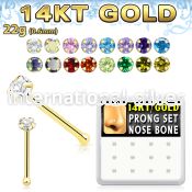 dgnb6 nose bone gold nose