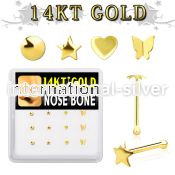 dgnb9 nose bone gold nose