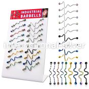 dind22 straight barbells anodized surgical steel 316l 