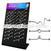 dind7 straight barbells surgical steel 316l 