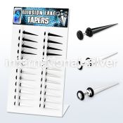 divtp tapers acrylic body jewelry ear lobe