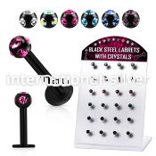 dlbkca labrets lip rings anodized surgical steel 316l labrets chin