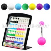 dmbna4 belly rings surgical steel 316l with acrylic parts belly button