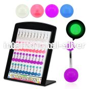 dmbna5 belly rings surgical steel 316l with acrylic parts belly button