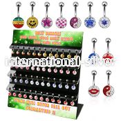 dmcd11 belly rings surgical steel 316l belly button