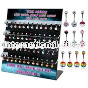 dmcd12 belly rings anodized surgical steel 316l belly button