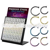 dmcltn96 fake illusion body jewelry anodized surgical steel 316l nose