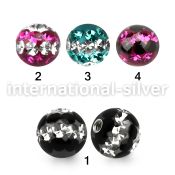 dmfr6 loose body jewelry parts surgical steel 316l belly button