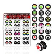 dmvgr1 cheaters  illusion plugs and tapers acrylic body jewelry belly button
