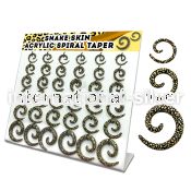 dmxp14 tapers acrylic body jewelry ear lobe