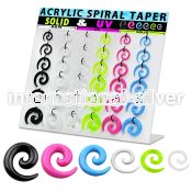 dmxp16 tapers acrylic body jewelry ear lobe