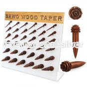 dmxp22 sawo wood tapers with rose shaped top 36pcs
