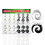 dmxp3 tapers acrylic body jewelry ear lobe