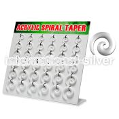 dmxp6b tapers acrylic body jewelry ear lobe