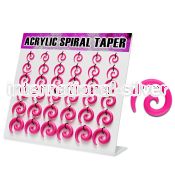 dmxp6c tapers acrylic body jewelry ear lobe