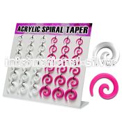 dmxp7 tapers acrylic body jewelry ear lobe