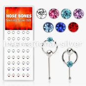 dnbrm1 nose bone silver 925 nose