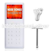 dnbvft nose bone silver 925 nose