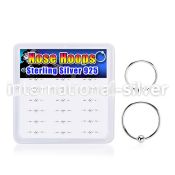 dnsm247 925 silver nose hoops nose piercing