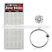 dnsm50 nose hoop silver 925 nose