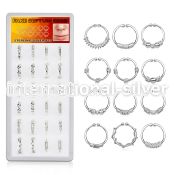 dnsm77 fake illusion body jewelry silver 925 septum