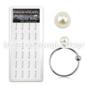 dnspr3 nose hoop silver 925 nose