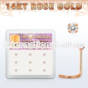drsc17 gold nose screws and nose studs nose piercing