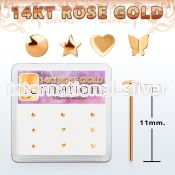 drys2 bend it to fit nose studs gold nose