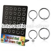 dtrg7 hoops captive rings surgical steel 316l nose