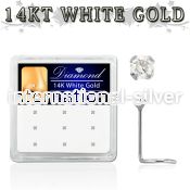 dwsc15 l shape nose studs gold nose