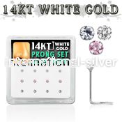 dwsc4 l shape nose studs gold nose