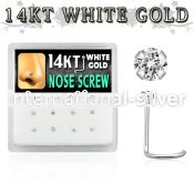 dwsc5 l shape nose studs gold nose