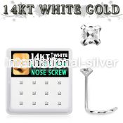 dwsc6 l shape nose studs gold nose