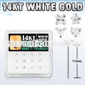 dwys8 gold bend it yourself nose studs nose piercing