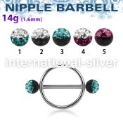 efrnpe5 straight barbells surgical steel 316l nipple