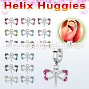 ehh761 stainless steel huggie piercing